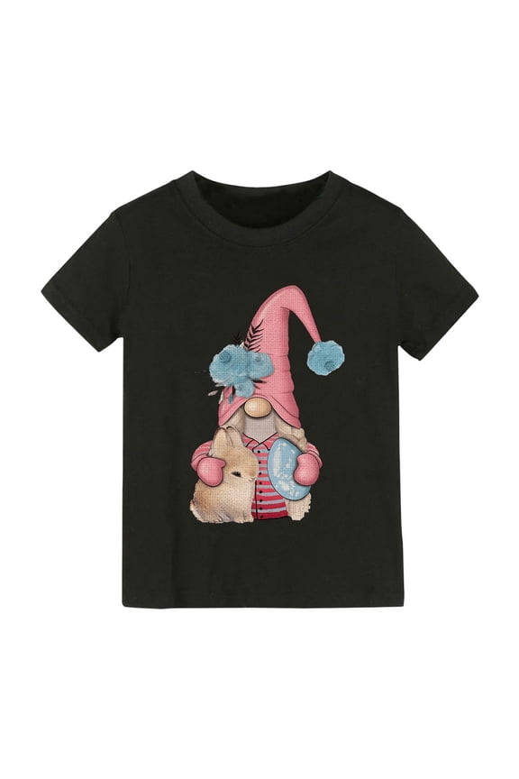 Generic Toddler Kids Baby Girl's Rabbit Tee Outfits Baby Bunny Print Cute Easter Clothes Princess Vest Shirt Top