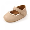thumbnail image 1 of Toddler Kids Baby Girls Anti-Slip Soft Sole Prewalker Crib Flats Shoes, 1 of 6