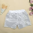 thumbnail image 1 of Toddler Kids Baby Girls Boys Sparkly Sequins Elastic Waist Birthday Shorts Pants Party Shorts Cozy Girls Shorts White 11-12 Years, 1 of 7