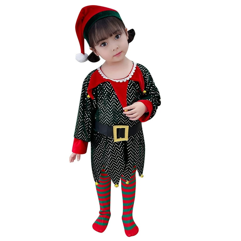 Toddler Kids Baby Girls Christmas Suit Fashion Cute Solid Color