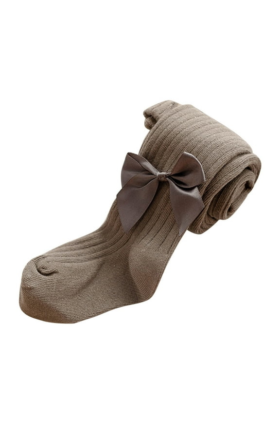 Toddler Kids Baby Girls Cotton Bow Leggings Knitted Pantihose Stretchy Basic Full Length Pants Pantyhose For Spring Autumn Stocking Outfits for Girls for Winter 9 Month Old Girl Clothes