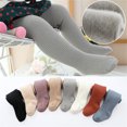 thumbnail image 1 of Toddler Kids Baby Girls Cotton Solid Warm Knit Leggings Pantyhose Stretchy Basic Pants Socks Pantihose For Winter Stocking, 1 of 7