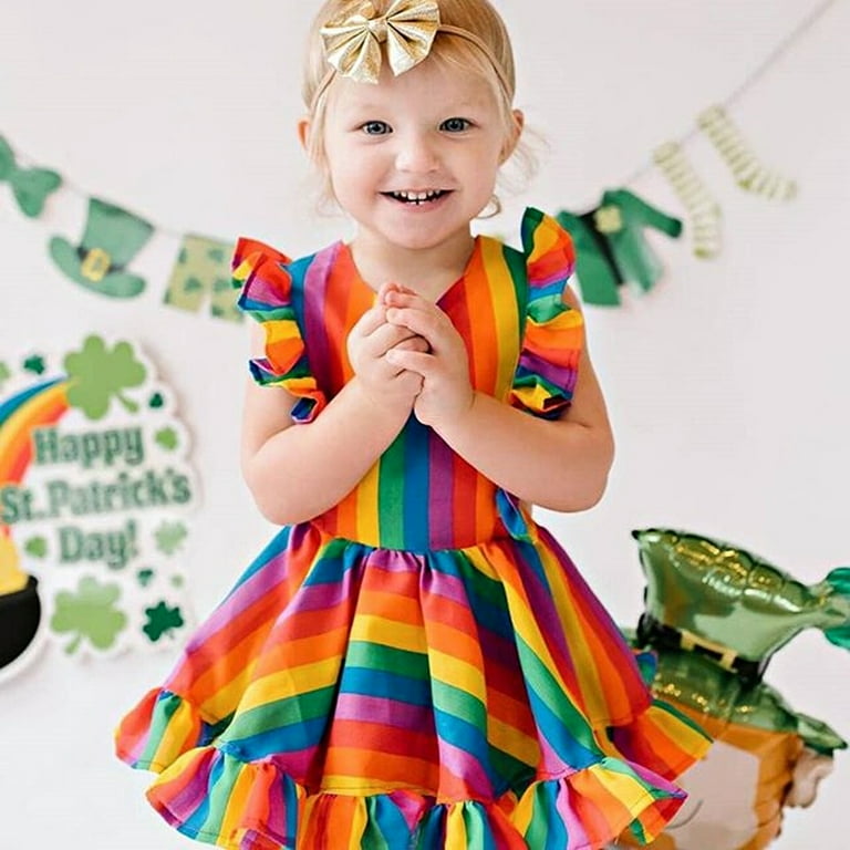 Little girl hotsell rainbow dress