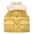 thumbnail image 1 of Toddler Kids Baby Grils Boys Outdoor Waistcoat Vset Windproof Coat, 1 of 3