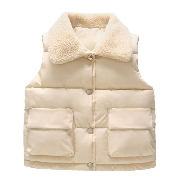 Toddler Kids Baby Grils Boys Outdoor Waistcoat Vset Windproof Coat