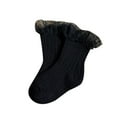 thumbnail image 1 of ZRBYWB Toddler Kids Baby Socks Baby Toddlers Girls Mid Calf Length Socks 1 Pair Bow Lace Long Stockings Ruffled School Socks, 1 of 4