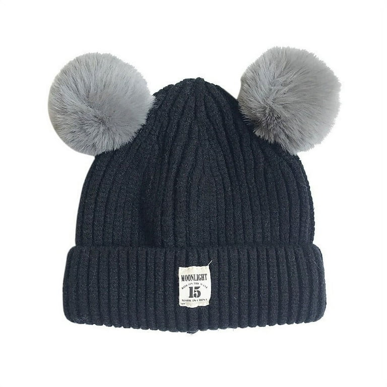COTTON KNIT HAT POMPOM (MULTIPLE COLORS) COTTON KNIT HAT POMPOM (MULTIPLE COLORS)