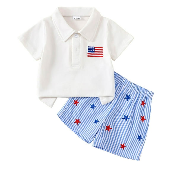 Toddler Kids Boy Summer Shorts Clothing Set 0 6 12 18 24 Months 2T 3T 4T Letter Tractor Print Short Sleeve Round Neck T-Shirt with Solid Shorts 2Pcs Outfit Gibobby(6-12 Months,White)