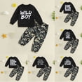 thumbnail image 1 of Toddler Kids Boys 2 Pcs Fall Outfit Long Sleeve Tops + Camouflage Pants Outfits Set Baby Sweatsuit Set Back to School Boys' Set 2-3 Years Bronze, 1 of 4