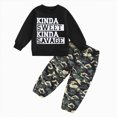 thumbnail image 1 of Toddler Kids Boys 2 Pcs Fall Outfit Long Sleeve Tops + Camouflage Pants Outfits Set Baby Sweatsuit Set Back to School Boys' Set 3-4 Years Camouflage, 1 of 4