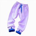 thumbnail image 1 of Toddler Kids Boys Baggy Sweatpants Athletic Pants 3-12 Years Kids Elastic Waist Straight Leg Jogger Pants with Drawting Fall Winter Kids Sweatpants Size 3-4 Years, 1 of 9