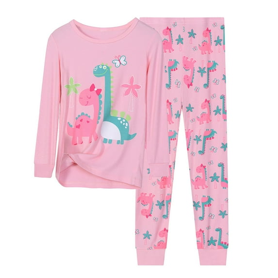 Toddler Kids Boys Cartoon Printed Cute Casual T Shirt Grid Shorts Outfits Pink Size 7-8T