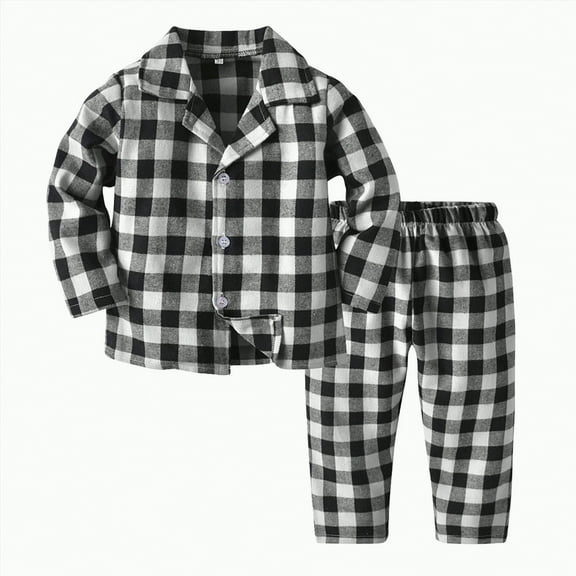 Toddler Kids Boys Fall/Winter Button Down Long Sleeve Pocket 2T 3T 4T 5T Everyday Outfit Set 2-Pieces