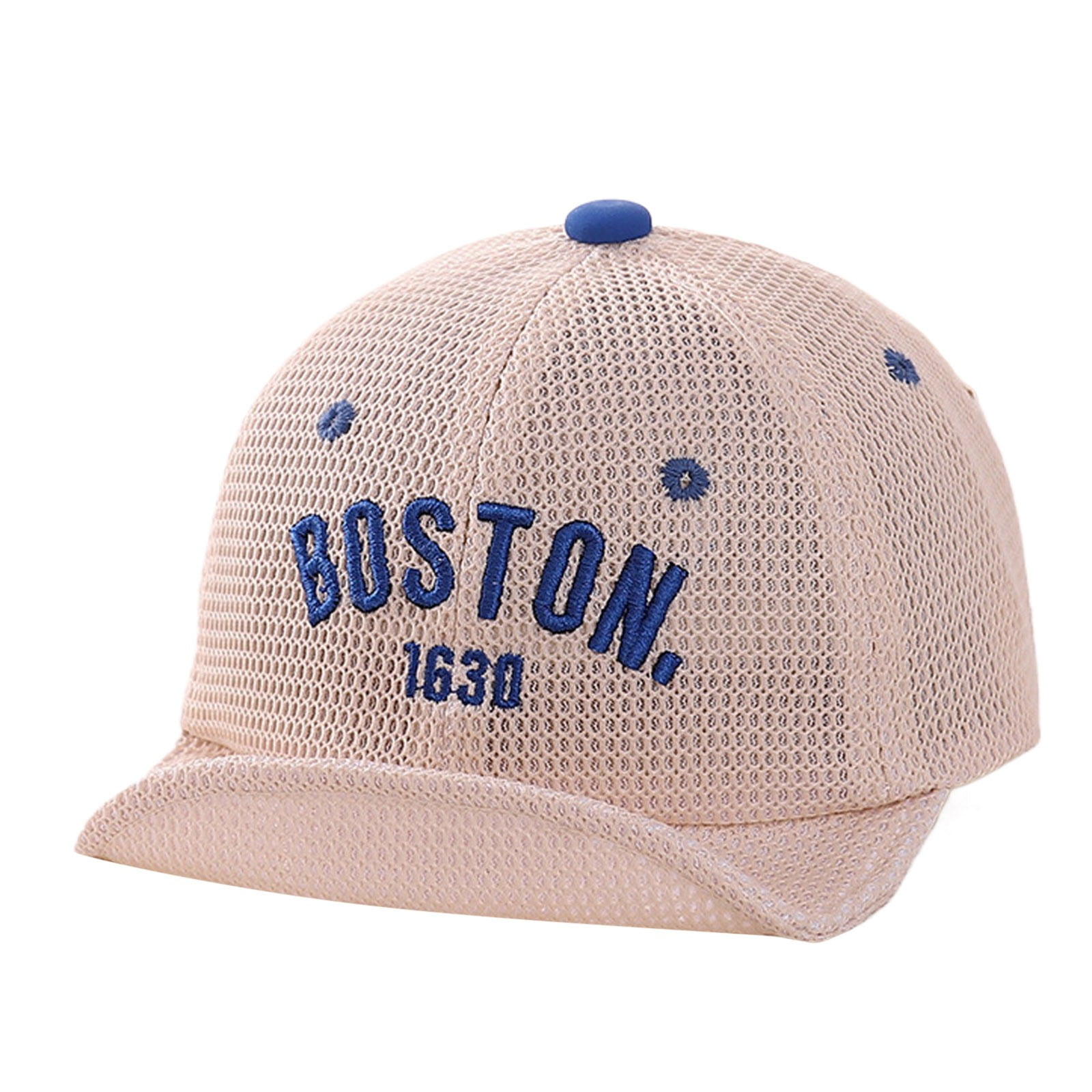 Mesh Lettering Toddler Kids Boys Girls Boston Baseball Cap City Letter Embroidery Mesh ...