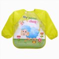 thumbnail image 1 of Toddler Kids Boys Girls Cartoon Long Sleeve Waterproof Feeding Apron Bib Smock Best Gifts for Infant Girls Boys, 1 of 4