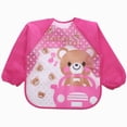 thumbnail image 1 of Toddler Kids Boys Girls Cartoon Long Sleeve Waterproof Feeding Apron Bib Smock Best Gifts for Infant Girls Boys, 1 of 4
