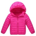 thumbnail image 1 of Toddler Kids Boys Girls Child Hooded Down Coat Winter Warm Jacket Zipper Outerwear, 1 of 3
