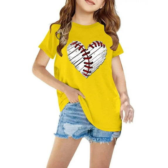 Toddler Kids Boys Girls Cotton T-shirt Fashion Cute Round Neck Print Tee Short Sleeve Top Beautiful Blouses And Tops Mesh Tops Girls Loose Neck T Shirt