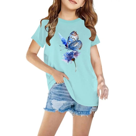 Toddler Kids Boys Girls Cotton T-shirt Fashion Cute Round Neck Print Tee Short Sleeve Top Long Night Shirts For Ladies Cotton Shirts & Tops Black One Shoulder Top