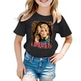 thumbnail image 1 of Toddler Kids Boys Girls Dolly Memorial Shirts Country Music Legend Tribute T-Shirt Crewneck Short Sleeve Casual Tops Shirts Blouse Black 3-4 Years, 1 of 3