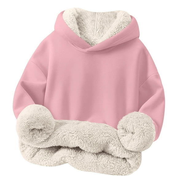 Toddler Kids Boys Girls Long Sleeve Warm Casual Sports Tracksuit Hooded Top, Fashion Pullover for Daily Outdoor Activities and Leisure