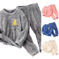 thumbnail image 1 of Toddler Kids Boys Girls Winter Long Sleeve Cartoon Prints Tops Pants 2PCS Outfits Clothes Set, 1 of 4