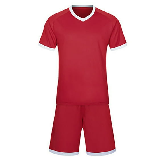 Toddler Kids Boys Outfit Sets Short Sleeve T Shirt And Mesh Shorts Soccer Football Set Tracksuits Sportwear For 7-8 Years