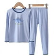 thumbnail image 1 of Toddler Kids Boys Pajamas 2 Piece Set Long Sleeve Top & Pants Sleepwear for Kids & Teens, 1 of 4