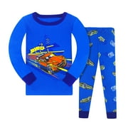 TOIMOTHCN Toddler Kids Boys Pajamas Cars Cartoon Kids 2PCS Pjs Long Sleeve Sleepwear Clothes Sets Outfits Sets Outwear