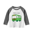 thumbnail image 1 of Toddler Kids Boys T-Shirt Cartoon Car Print Long Sleeve Round Neck T Shirt Clothes Tops, 1 of 2