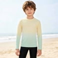 thumbnail image 1 of Toddler Kids Boys T Shirts Long Sleeve Lightweight Rash Guard Shirt For Middle To Large Raglan Sleeves Tie Dye Print Sun Top Casual Blouse 9-10 Years, 1 of 6