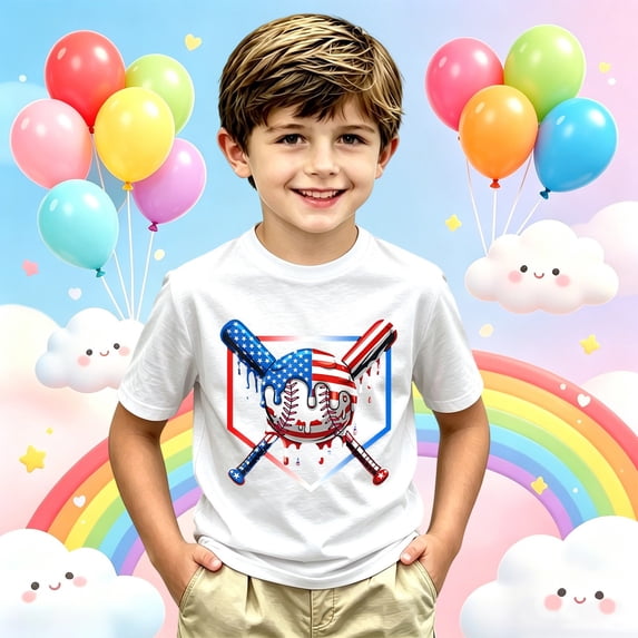 Toddler Kids Boys T Shirts Short Sleeve Graphic Tees Prints Casual Shirts For Youth Top Casual Blouse 10-11 Years