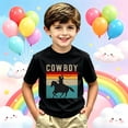 thumbnail image 1 of Toddler Kids Boys T Shirts Short Sleeve Graphic Tees Prints Casual Shirts For Youth Top Casual Loose Tops 4-5 Years, 1 of 4