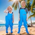 thumbnail image 1 of Kids Boys Girls Chest Waders Youth Fishing Waders with Pocket for Toddler Children Water Proof & Fishing Waders with Boots 3T, 1 of 8