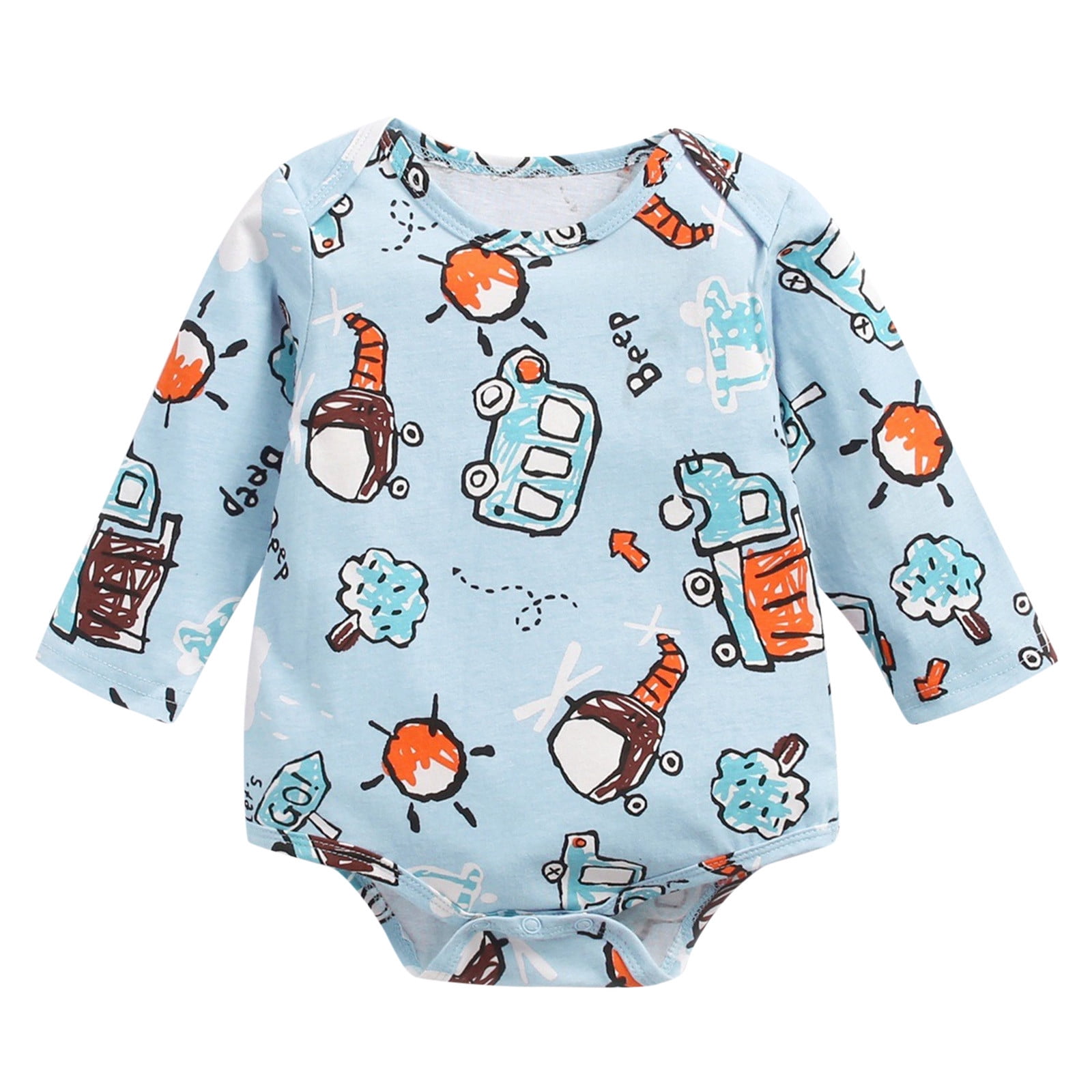 Toddler Kids Child Baby Boys Girls Long Sleeve Cute Cartoon Print