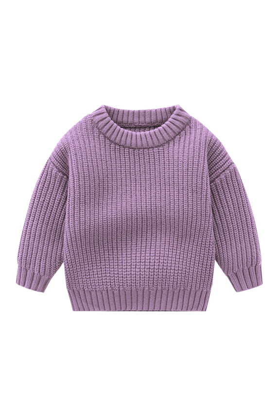 Toddler Kids Children's Solid Knit Sweater Winter Clothes for Girls Baby Tops Clothes Kids Jackets Zip up Boys Size 6 Christmas Sweater Toddle Sweaters Boy Tan Sweater 12 Month Boy Sweatshirt Boys