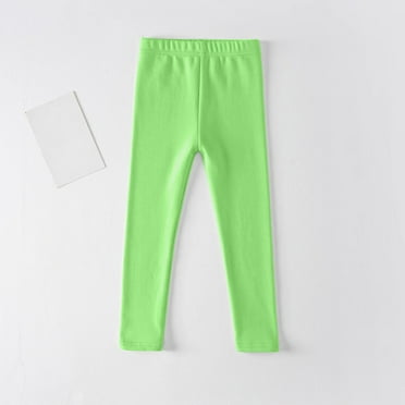 Toddler Kids Comfortable Leggings For Girls Leggings Great For Softness and Breathability Pants Mint Green 5-6 Years