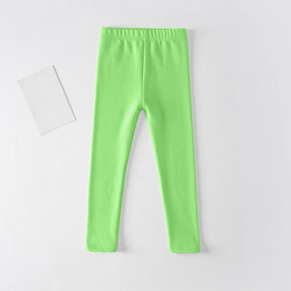 Toddler Kids Comfortable Leggings For Girls Leggings Great For Softness and Breathability Pants Mint Green 5-6 Years