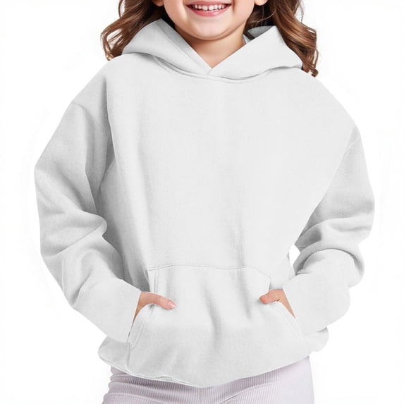Toddler Kids Cute Sweatshirt Girls Boys Fashion Gradient Printed Long Sleeve Crewneck Sweatshirt Pullover Fall Tops Cute Hoodies for Girl Oversized White 13Y