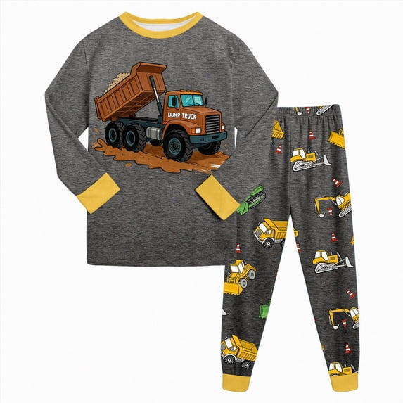 Toddler Kids Fall Winter Outfits 3 6 12 18 Months 2T 3T 4T 5T Boy Long Sleeve Sweatshirt Pullover Pants 2Pcs Clothes Sets Dark Gray,7-8 Years