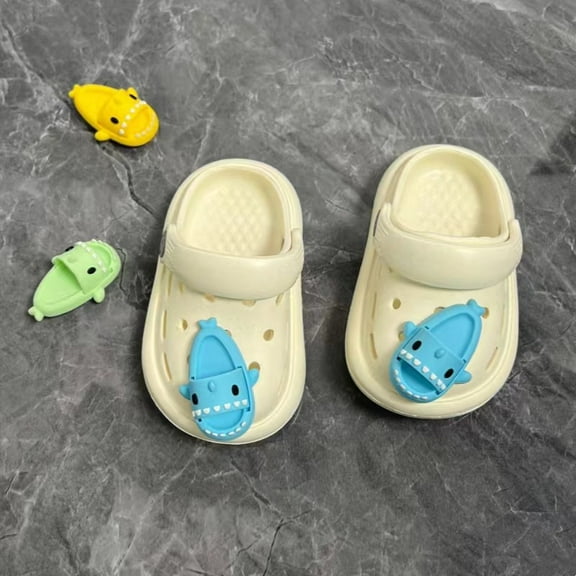 Toddler Kids Garden Clogs Cartoon Boys Girls Slip on Water Shoes Children Beach Pool Slide Sandals Shower Slipper