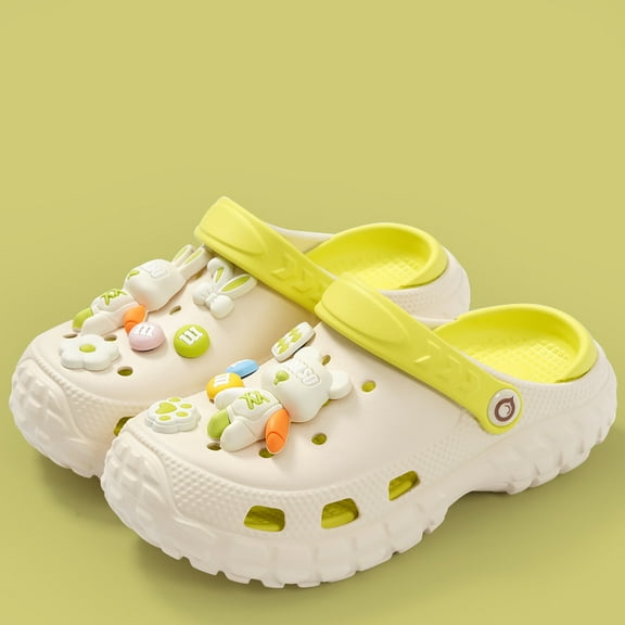Toddler Kids Garden Clogs Cartoon Boys Girls Slip on Water Shoes Children Beach Pool Slide Sandals Shower Slipper