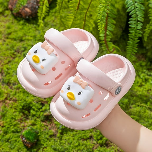 Toddler Kids Garden Clogs Cartoon Boys Girls Slip on Water Shoes Children Beach Pool Slide Sandals Shower Slipper