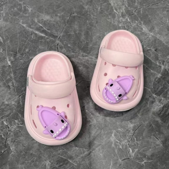 Toddler Kids Garden Clogs Cartoon Boys Girls Slip on Water Shoes Children Beach Pool Slide Sandals Shower Slipper