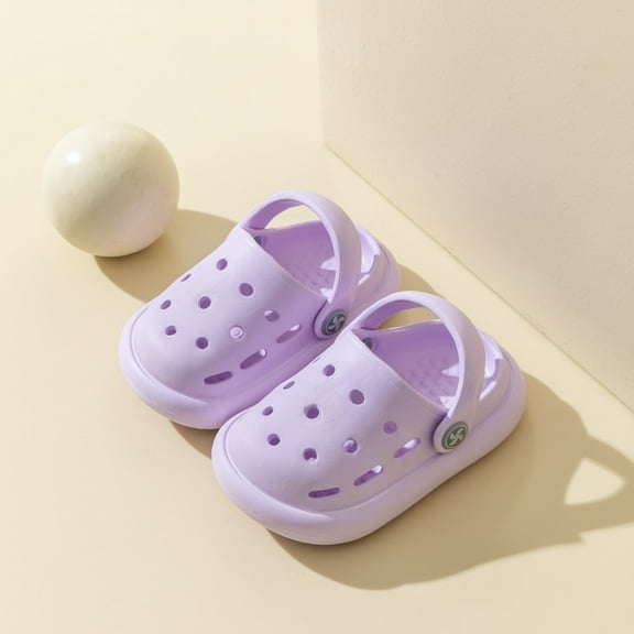 Toddler Kids Garden Clogs Cartoon Boys Girls Slip on Water Shoes Children Beach Pool Slide Sandals Shower Slipper