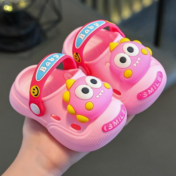 Toddler Kids Garden Clogs Cartoon Boys Girls Slip on Water Shoes Children Beach Pool Slide Sandals Shower Slipper