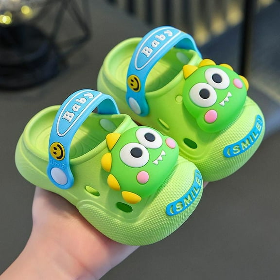 Toddler Kids Garden Clogs Cartoon Boys Girls Slip on Water Shoes Children Beach Pool Slide Sandals Shower Slipper