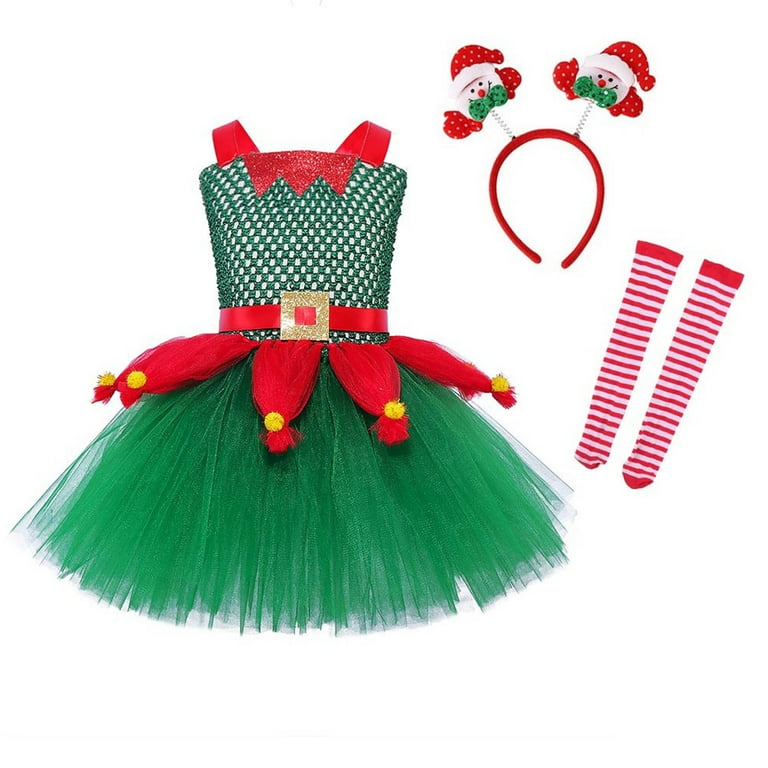 Elf Toddler Costume Kids Red Green Elf Toddler Costume Kids Red Green
