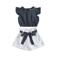 thumbnail image 1 of Toddler Kids Girl Shorts Set Polka Dot Sleeveless Tops+Shorts Outfits, 1 of 6