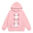 thumbnail image 1 of Toddler Kids Girls Axolotl Graphic Hoodie with Kangaroo Pocket Drawstring Casual Cute Pullover Sweatshirt Top 7-8 Years, 1 of 5
